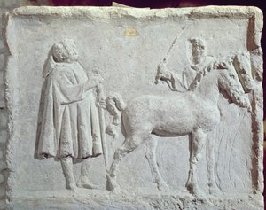 Relief Depicting a Horse Market, 2nd-3rd Century AD by Roman